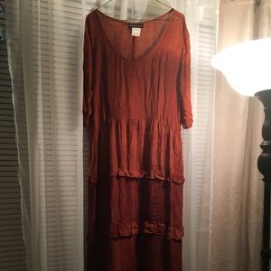 Stylish loose fitting - stretch dress